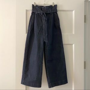 Wide leg, crop jean.